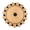 Aurora Two-Tone Jute Hippy Circle Medallion - JONATHAN Y - 2 of 4