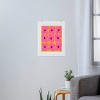Deny Designs Maritza Lisa Abstract Pink Flowers with Yellow Framed Wall Art Print - 3 of 4