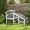PawHut 69" Chicken Coop Wooden Chicken House, Rabbit Hutch Pen Outdoor Backyard Poultry Hen Cage with Run w/ Nesting Box Removable Tray Lockable Door - 2 of 4