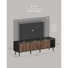 SONGMICS HOME Superfast Toolless Assembly, TV Stand for TVs up to 72 Inches, TV Cabinet, Entertainment Center, Natural Walnut and Ebony Black - 4 of 4