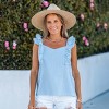 Women's Chic Ruffled Sleeveless Top with Backless Tie Detail - Cupshe - 4 of 4