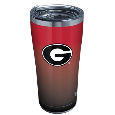 NCAA Georgia Bulldogs 20oz Ombre Stainless Steel Tumbler with Lid