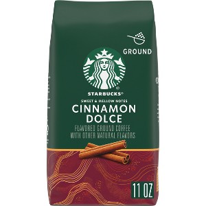 Starbucks Light Roast Ground Coffee—Cinnamon Dolce Flavored Coffee—Naturally Flavored—100% Arabica 1 bag (11 oz) - 1 of 4