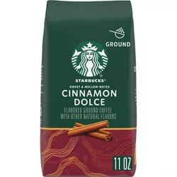 Starbucks Light Roast Ground Coffee—Cinnamon Dolce Flavored Coffee—Naturally Flavored—100% Arabica 1 bag (11 oz)