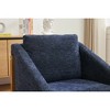 PAGED Chenille Fabric Accent Chair Modern Upholstered Armchair with Wooden Side Frame for Living Room - 3 of 4