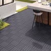 Dolonm 44-Pack 12"x12" Interlocking Deck Tiles for Outdoor & Indoor Use – Waterproof, Durable, Easy Install for Patio, Pool, Balcony - 2 of 4