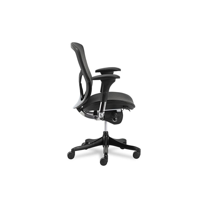 Alera Alera EQ Series Ergonomic Multifunction Mid-Back Mesh Chair, Supports Up to 250 lb, Black, 3 of 8