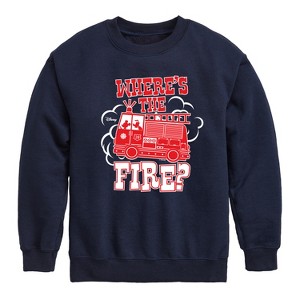 Boys' - Disney - Wheres The Fire Graphic Long Sleeve Fleece Sweatshirt - 1 of 4