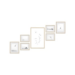 Haus and Hues Claremont Gallery Wall Frame Set with Real Glass and Mat - 1 of 4