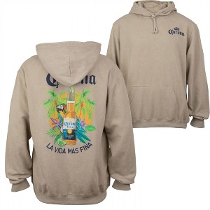 Mens Corona La Vida Mas Fina Tropical Paradise Pull-Over Hoodie - 1 of 4