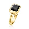 Ross-Simons Onyx Ring in 18kt Gold Over Sterling - 3 of 4