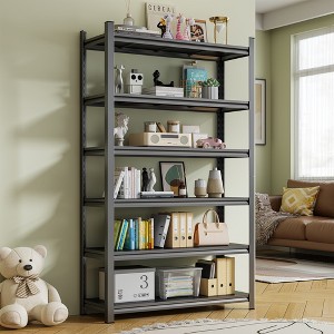 Clihome 6-Layer Metal Multi-Purpose Storage Rack,Boltless Storage Rack with Gourd Hole Design - 1 of 4