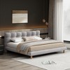 Bed Frame Queen Size With Cookie-Shaped Headboard, Queen Size Platform Bed Frame, Soft And Comfortable Queen Bed For Home Bedroom, Easy Assembly - 2 of 4