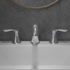 5-Inch Widespread Bathroom Sink Faucet - 2-Handle Low Arc Vanity Faucet | 3-Hole Basin Faucet with Pop-Up Drain & cUPC Water Supply Lines - 3 of 4