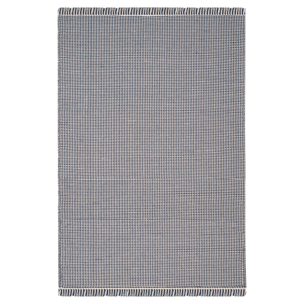 4'x6' Ivory/Navy Stripe Flatweave Woven Area Rug - Safavieh