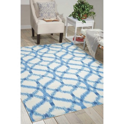 Aegean Bliss Rectangular 4' x 6' Reversible Outdoor Rug