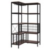LOVMOR Corner Wine Rack Bar Cabinet Industrial Freestanding Floor Bar Cabinets for Liquor and Glasses Storage - 4 of 4
