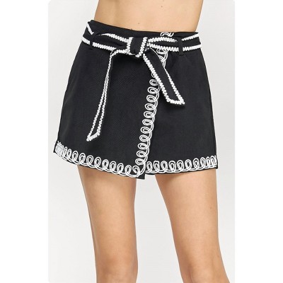 Women's Wo's Embroidery Detail Skort - Strut & Bolt