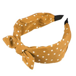 Unique Bargains Women's Bowknot Headband with Bunny Ears 2.17 Inch Wide 1 Pc - 1 of 4