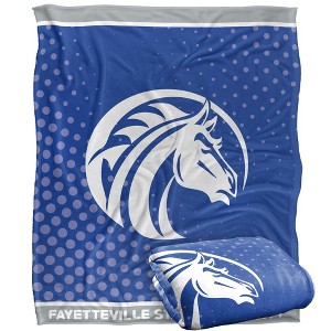 Fayetteville State University Logo Dots Silky Touch Blanket White 50x60 - 1 of 4