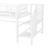 Aortzio Twin Size Metal Loft Bed with Storage cabinet & Stairs - 3 of 4