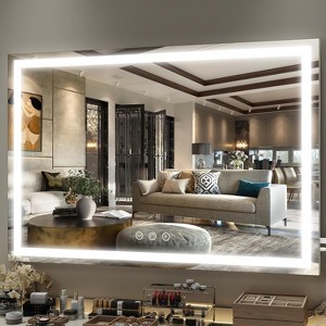 Vanity Mirror with Lights, Makeup Mirror with Touch Screen, 3-Color Dimmable Lighting, for Vanity Desk and Bedroom Use - 1 of 4