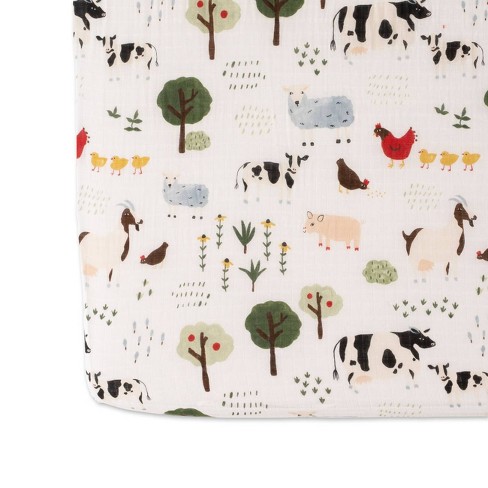 Red Rover Cotton Muslin Crib Sheets Family Farm Target