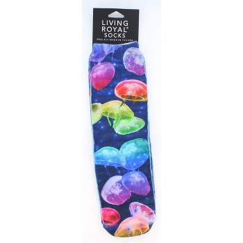 Living Royal Jellyfish Photo Print Knee High Socks
