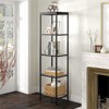 18" Wide Black Bronze Bookcase - Henn&Hart - 4 of 4