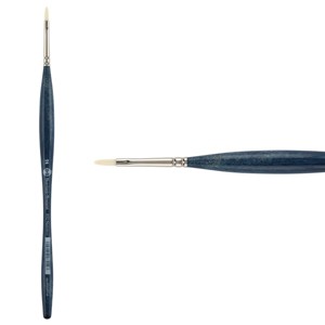 Borciani Bonazzi UNICO Bianco Synthetic Series 832 Paint Brush, Filbert 2 - Acrylic, Oil, Gel, Impasso Painting - Ergonomic Handle, Cruelty-Free, - 1 of 4