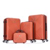 Whisen 4-Piece Set(14/20/24/28 in.) Luggage Sets ABS Lightweight Suitcase with Spinner Wheels - 3 of 4
