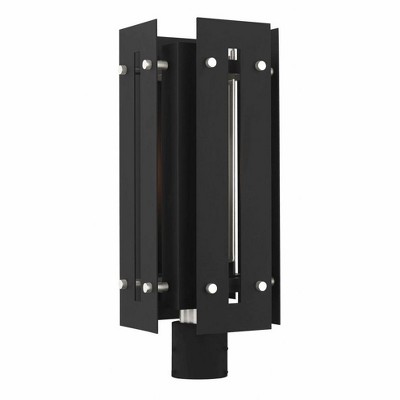 Livex Lighting Utrecht 1 - Light Post Light in  Black/Brushed Nickel