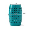 Sapphtopaz Outdoor End Table Modern Outdoor End Table Outdoor Side Table, Iron Patio Table Small Table for Backyard, Balcony, Porch - 3 of 4