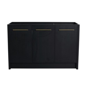 SEVOBAL Bathroom Storage Cabinets Freestanding Vanity With Soft Close Doors And Modern Storage for Homes, Black, 46.88"*17.94"*30.31" - 1 of 4