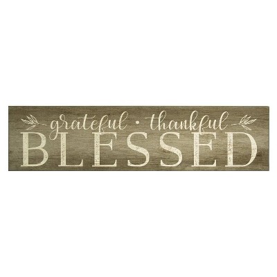 Grateful Thankful Blessed Wall Art - Stratton Home Decor