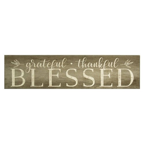 Grateful Thankful Blessed Wall Art - Stratton Home Decor