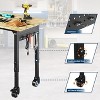 Adjustable Heavy Duty Work Benches for Garage, 2201 LBS Load Capacity Work Bench with Wheels, Pegboard & Power Outlets, Workbench, Welding Table - 4 of 4