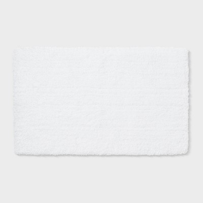 American Soft Linen Fluffy Foamed Non Slip Bath Rug, 21 In 32 In Bath Rugs  For Bathroom, 100% Polyester Bath Mat Rugs, White : Target