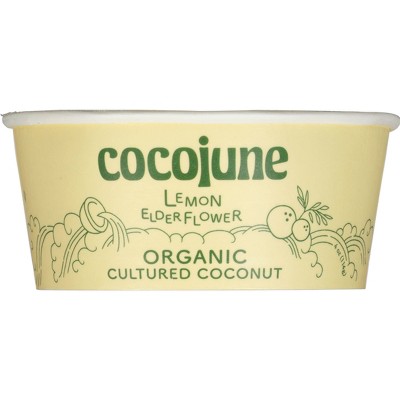 Cocojune Lemon Elderflower Coconut Yogurt - 4oz