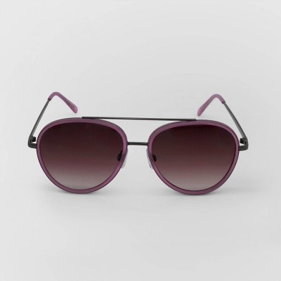 womens purple aviator sunglasses