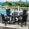 WestinTrends 5 Piece Outdoor Patio Dining Set Outdoor Square Table and Armchair Set - 2 of 2