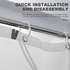 LunaLulinlk Striped Fabric Shower Curtain - 3 of 4