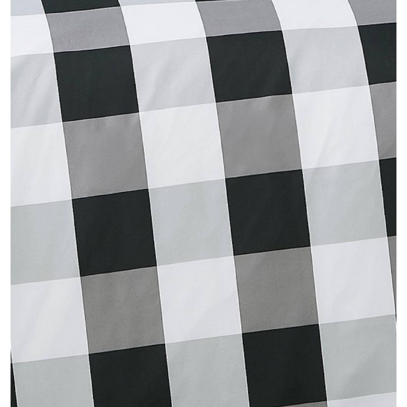 Twin XL Everyday Buffalo Plaid Comforter Set Black - Truly Soft, 3 of 6