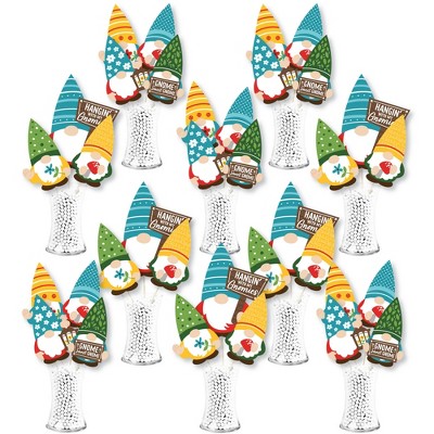 Big Dot of Happiness Garden Gnomes - Forest Gnome Party Centerpiece Sticks - Showstopper Table Toppers - 35 Pieces