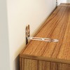 FUFU&GAGA Modern Multifunctional Convertible Storage Cabinet - Desk Combo in Walnut Finish - 3 of 4