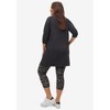 ellos Plus Size French Terry Zip Pocket Tunic - 3 of 4