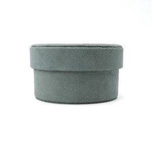 SM Velvet Storage Box Teal - Bullseye's Playground™ - 1 of 3