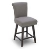 Spruce&Spring Upholstered 26-inch Counter Height Swivel Barstool - 2 of 4
