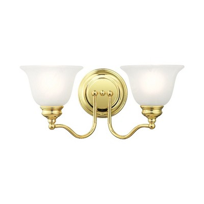 Livex Lighting Essex 2 - Light Vanity in  Polished Brass