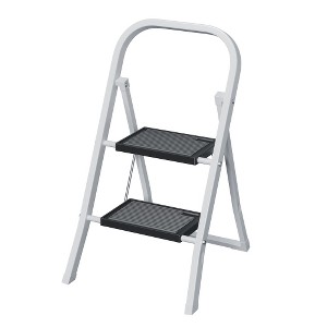2 Step Ladder, Folding Step Stool With Wide Anti-Skid Pedal And Rubber Feet, 330Lbs Capacity Sturdy Steel Ladder, Lightweight Portable Step Stool - 1 of 4